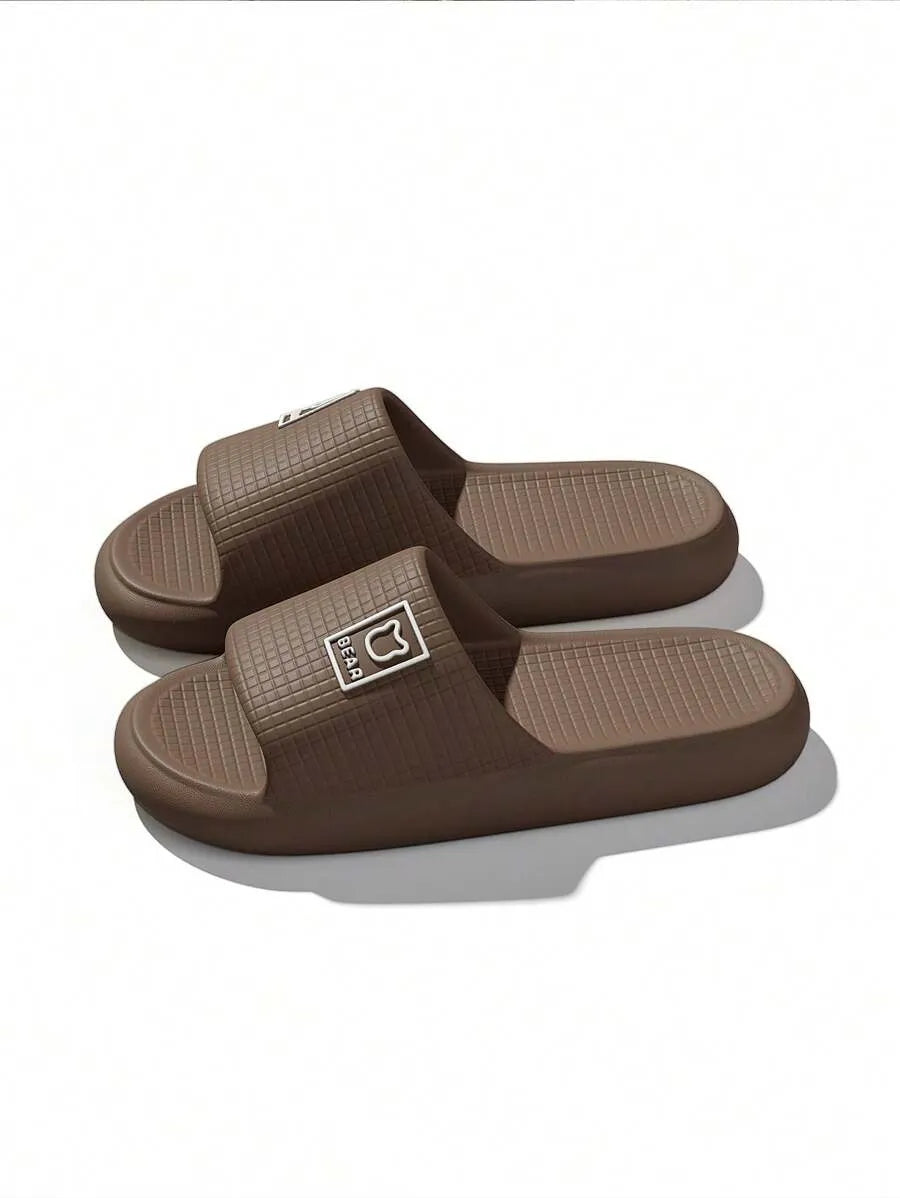 Plus Size 48-49 Men's Summer Outdoor/Indoor Slippers, Waterproof Slip-Resistant EVA Bath House Shower Sandals, Odor-Resistant, Unisex Large Size Home Flat Flip Flops