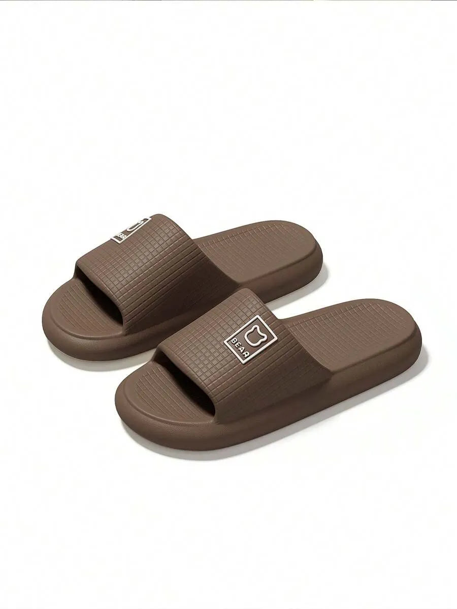 Plus Size 48-49 Men's Summer Outdoor/Indoor Slippers, Waterproof Slip-Resistant EVA Bath House Shower Sandals, Odor-Resistant, Unisex Large Size Home Flat Flip Flops