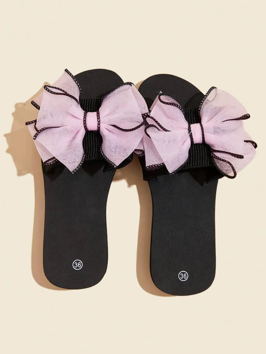 Women's Minimalist Platform Slippers, Lightweight Open Toe Non Slip Slides Shoes, Indoor & Outdoor Slippers