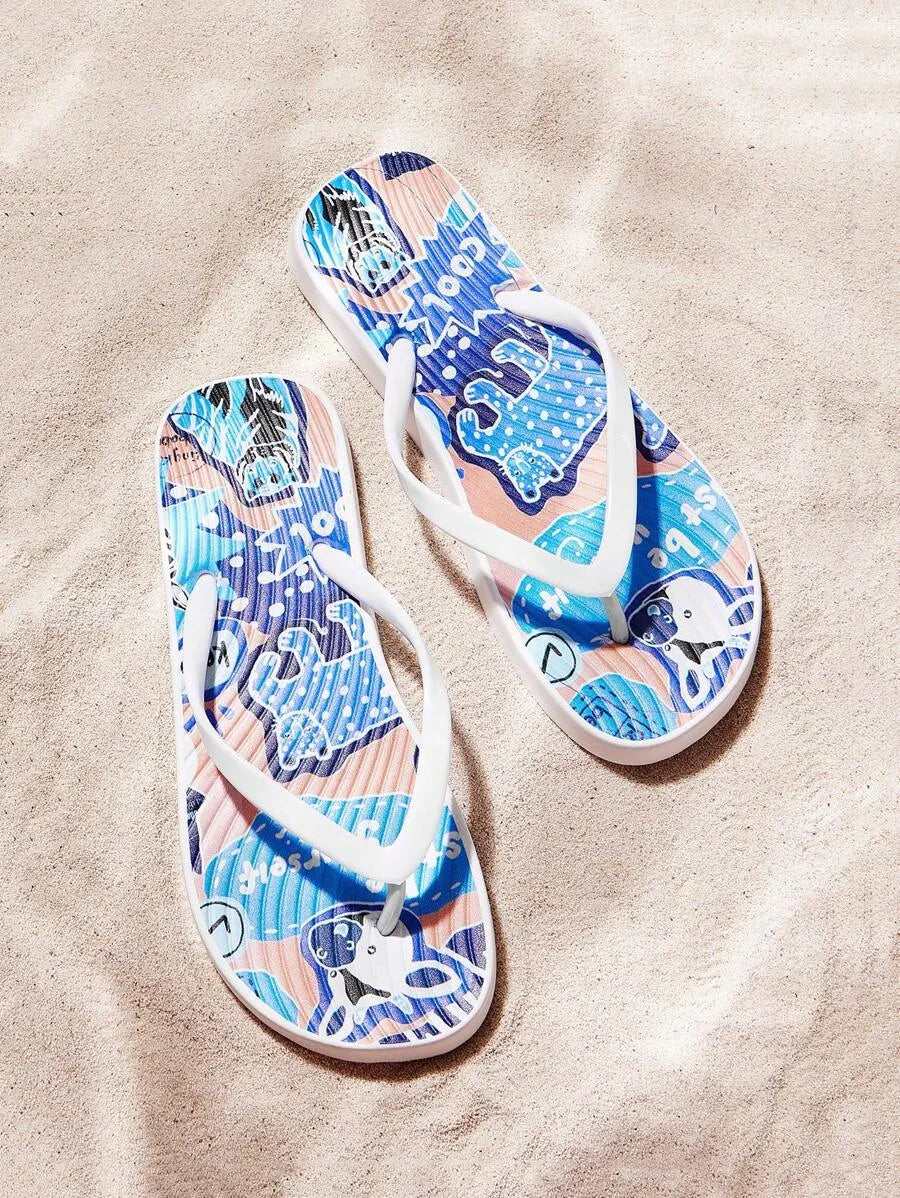Women's Fashion Summer Flip Flops, Beach Sandals