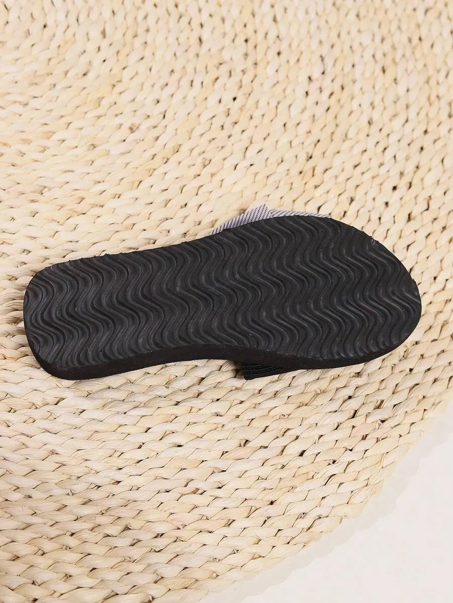 Women's Minimalist Platform Slippers, Lightweight Open Toe Non Slip Slides Shoes, Indoor & Outdoor Slippers
