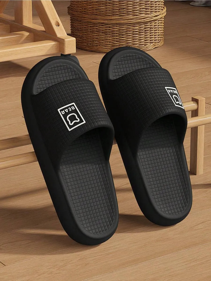 Plus Size 48-49 Men's Summer Outdoor/Indoor Slippers, Waterproof Slip-Resistant EVA Bath House Shower Sandals, Odor-Resistant, Unisex Large Size Home Flat Flip Flops