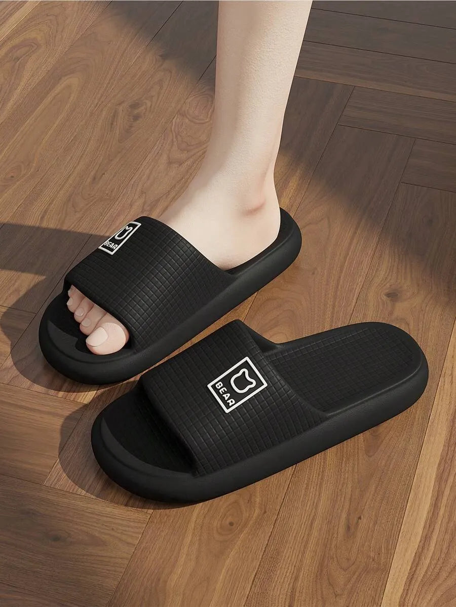 Plus Size 48-49 Men's Summer Outdoor/Indoor Slippers, Waterproof Slip-Resistant EVA Bath House Shower Sandals, Odor-Resistant, Unisex Large Size Home Flat Flip Flops