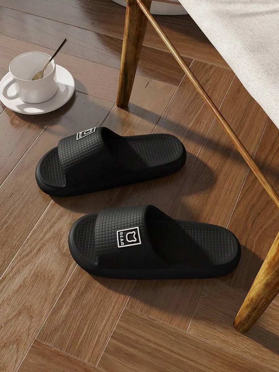 Plus Size 48-49 Men's Summer Outdoor/Indoor Slippers, Waterproof Slip-Resistant EVA Bath House Shower Sandals, Odor-Resistant, Unisex Large Size Home Flat Flip Flops
