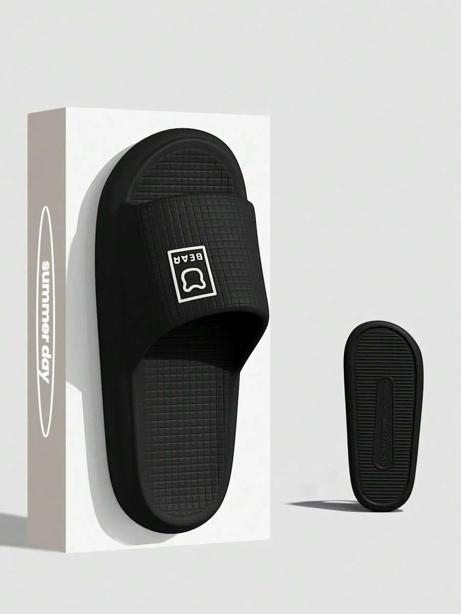 Plus Size 48-49 Men's Summer Outdoor/Indoor Slippers, Waterproof Slip-Resistant EVA Bath House Shower Sandals, Odor-Resistant, Unisex Large Size Home Flat Flip Flops