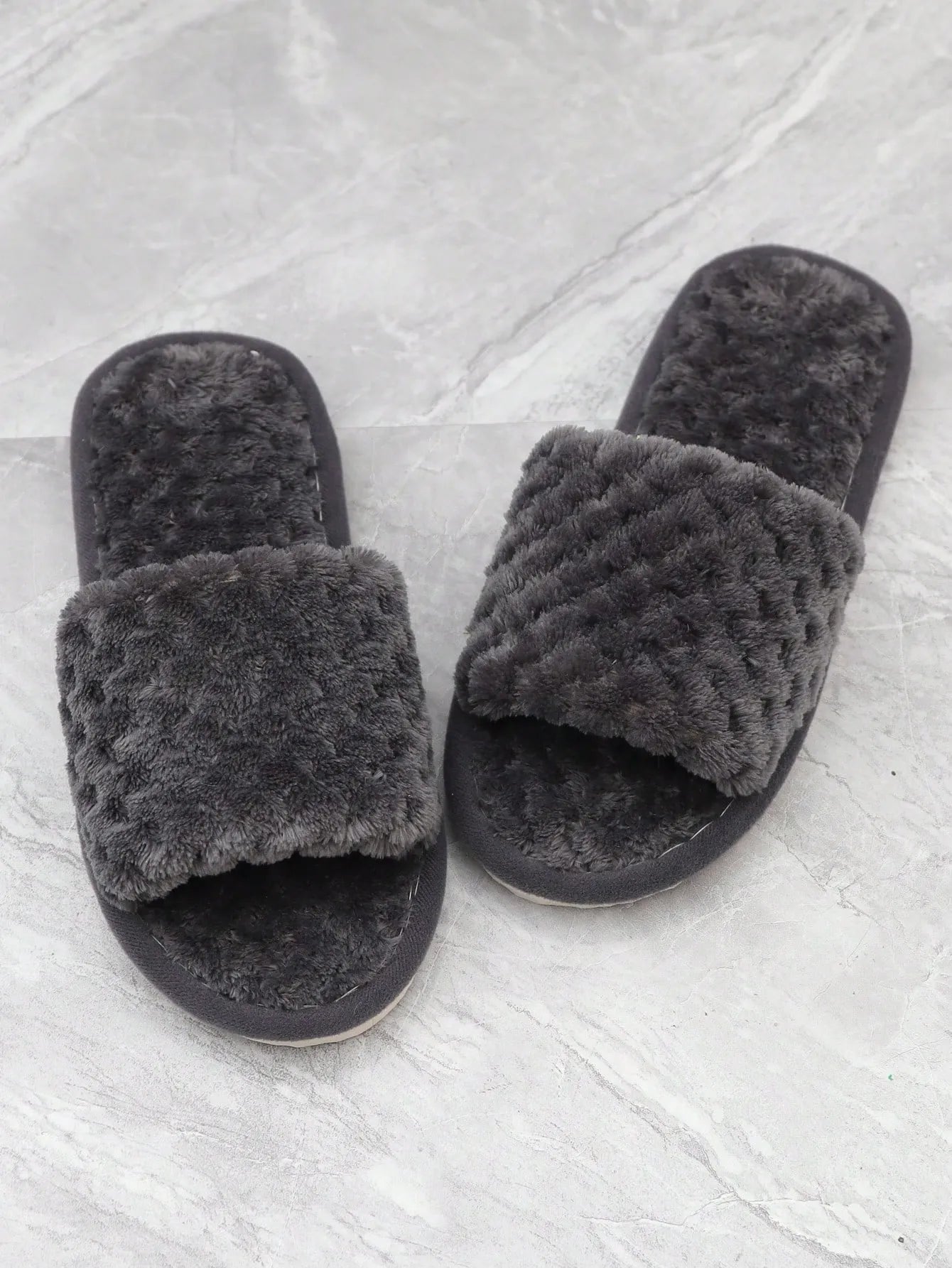 Women’s Soft Plush Slip-On Slippers, Comfortable & Warm Indoor Thermal Lined House Mules, Suitable For Spring, Autumn & Winter