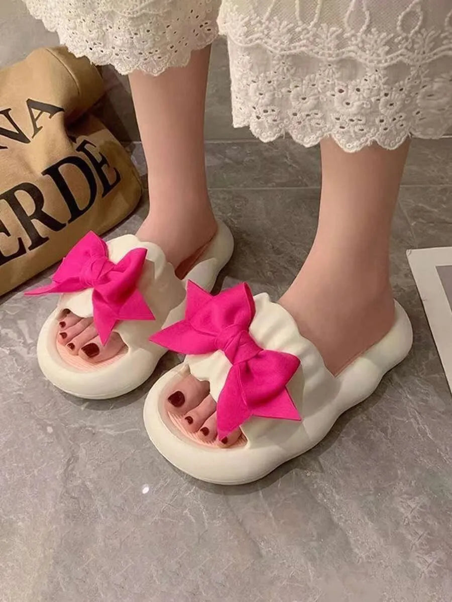 Women's Flower Design Slip-On Sandals, High-Quality, Anti-Slip, Odor-Resistant, Soft Bottom, Indoor/Outdoor House Slippers