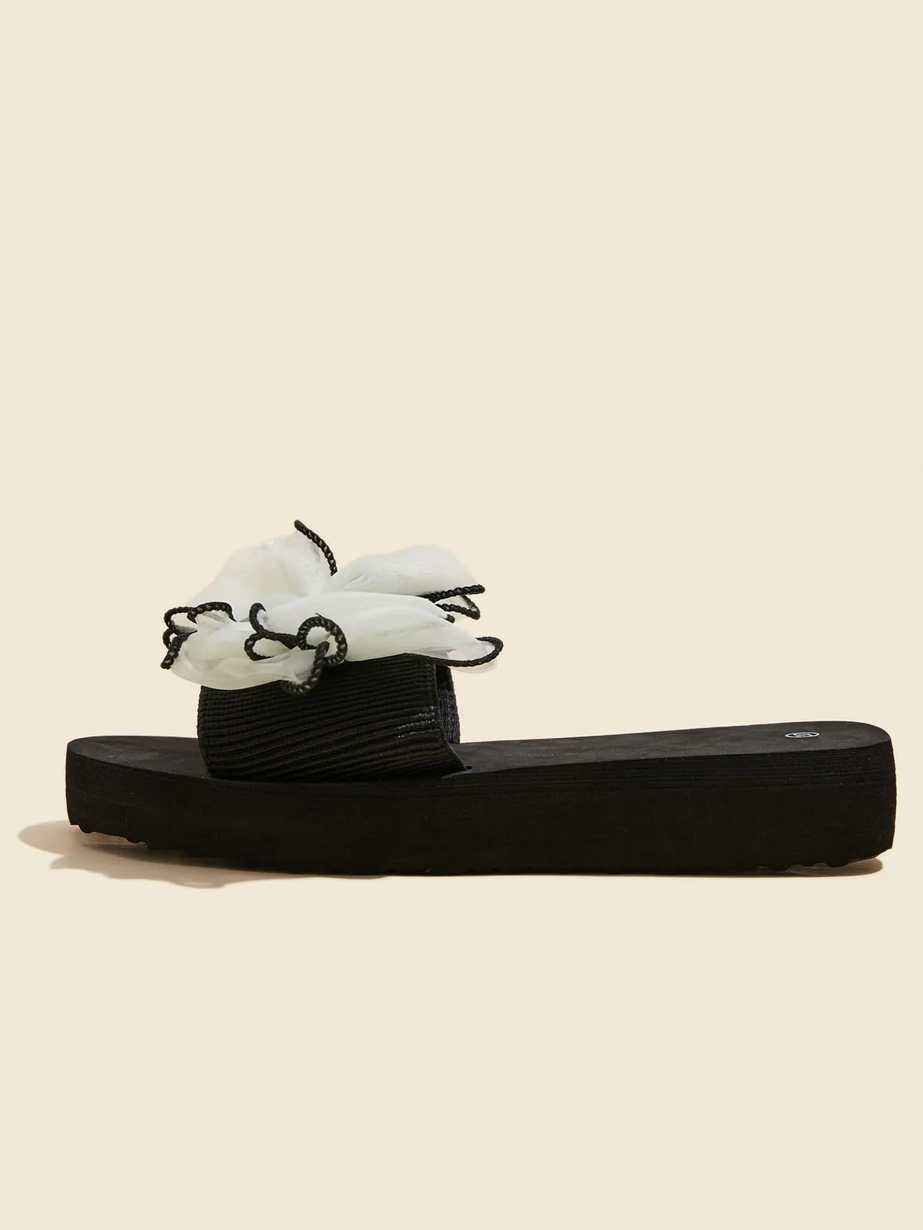 Women's Minimalist Platform Slippers, Lightweight Open Toe Non Slip Slides Shoes, Indoor & Outdoor Slippers