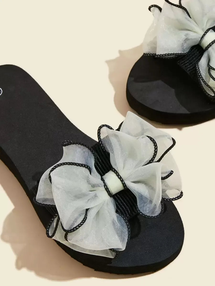 Women's Minimalist Platform Slippers, Lightweight Open Toe Non Slip Slides Shoes, Indoor & Outdoor Slippers